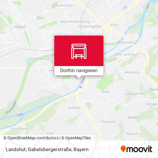 Landshut, Gabelsbergerstraße Karte