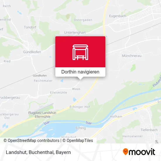Landshut, Buchenthal Karte