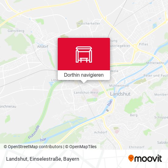 Landshut, Einselestraße Karte