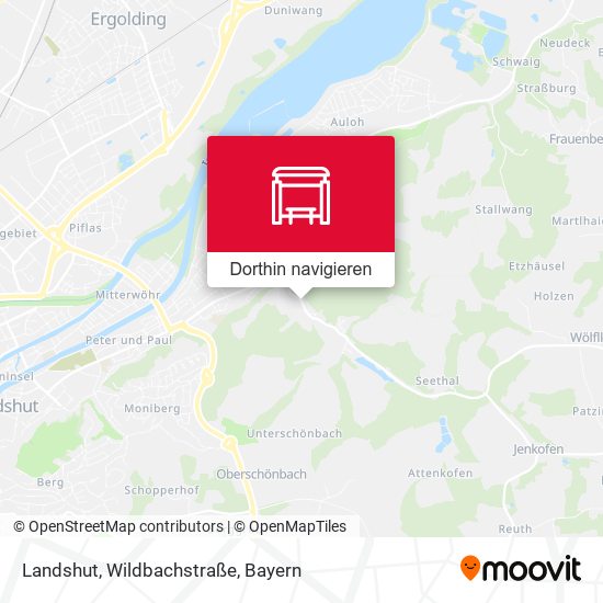 Landshut, Wildbachstraße Karte