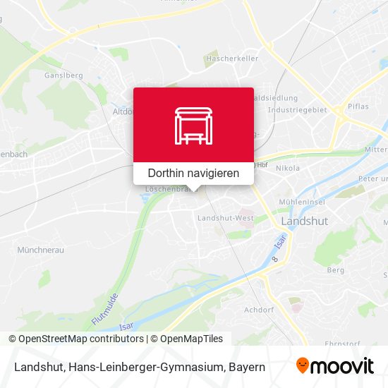 Landshut, Hans-Leinberger-Gymnasium Karte