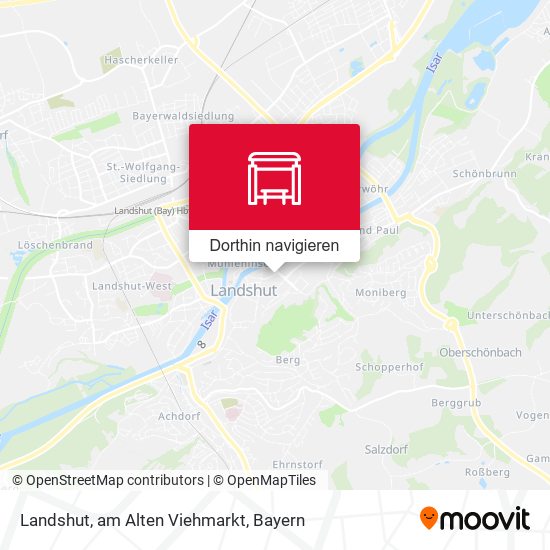 Landshut, am Alten Viehmarkt Karte