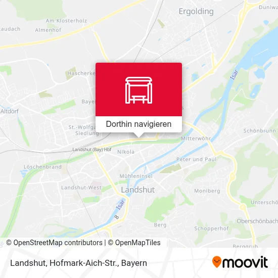 Landshut, Hofmark-Aich-Str. Karte