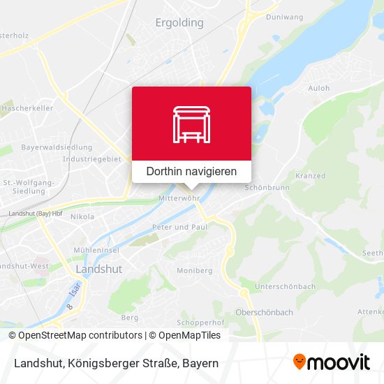 Landshut, Königsberger Straße Karte