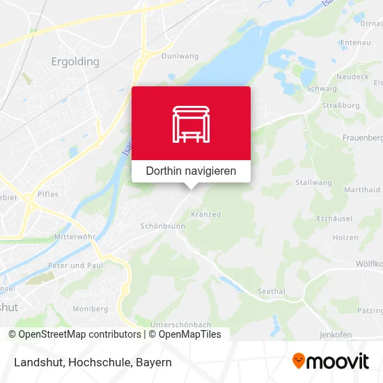 Landshut, Hochschule Karte