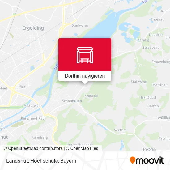 Landshut, Hochschule Karte