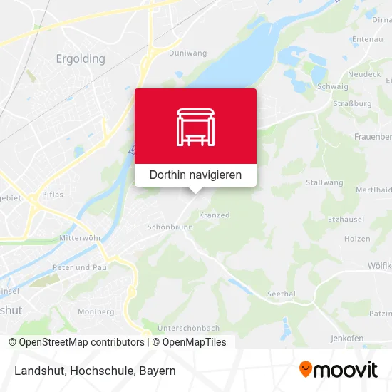 Landshut, Hochschule Karte