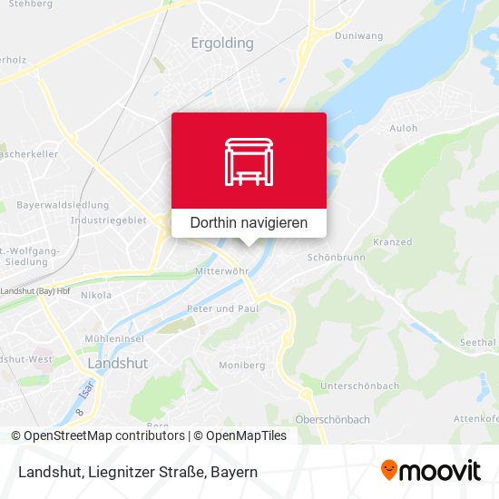 Landshut, Liegnitzer Straße Karte