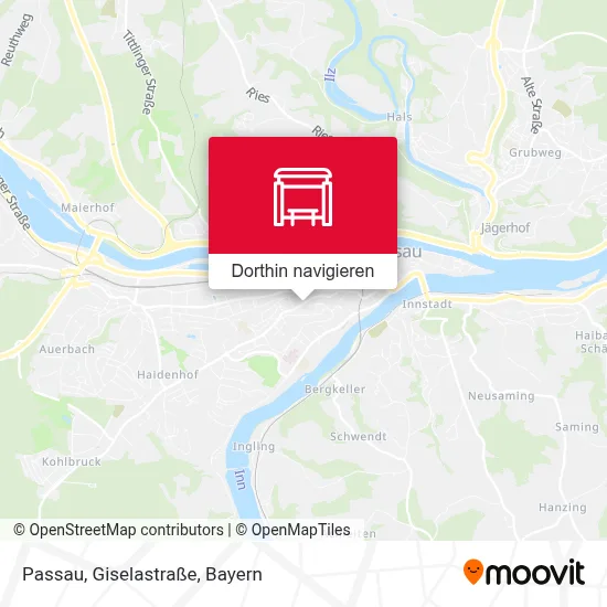Passau, Giselastraße Karte