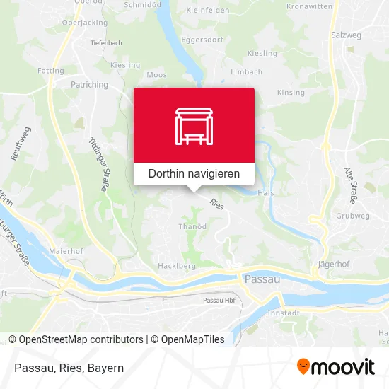 Passau, Ries Karte
