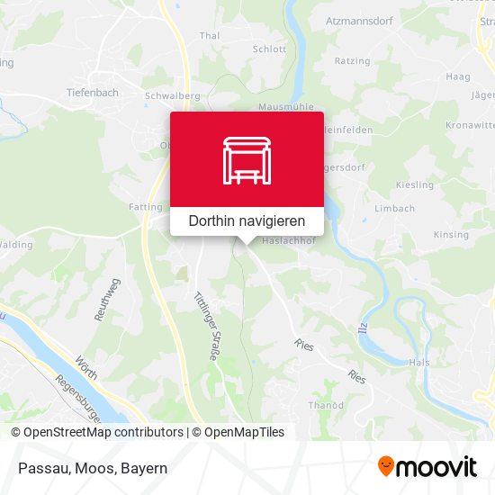 Passau, Moos Karte