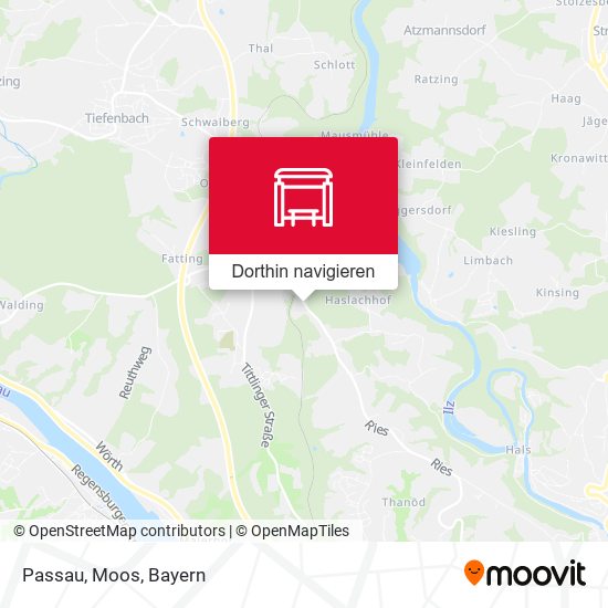 Passau, Moos Karte