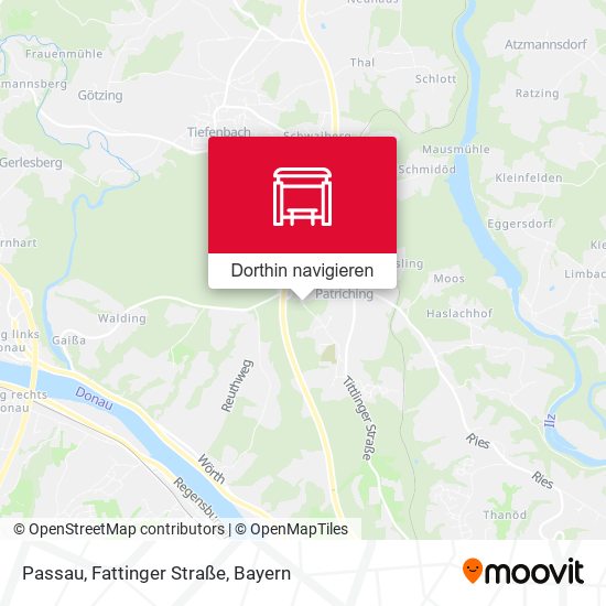 Passau, Fattinger Straße Karte