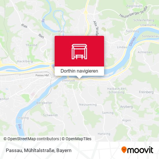 Passau, Mühltalstraße Karte
