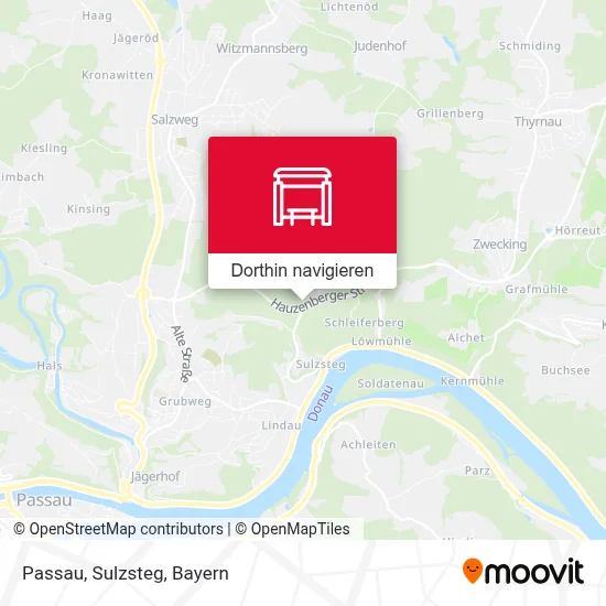 Passau, Sulzsteg Karte