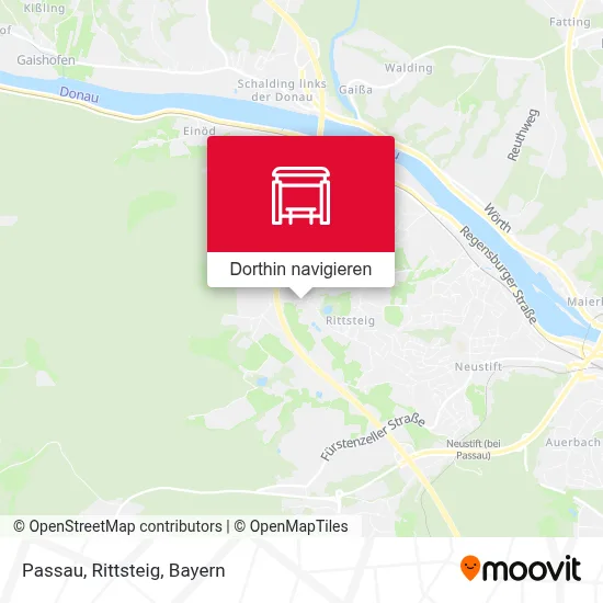 Passau, Rittsteig Karte