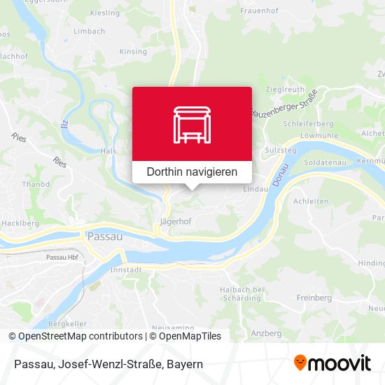 Passau, Josef-Wenzl-Straße Karte