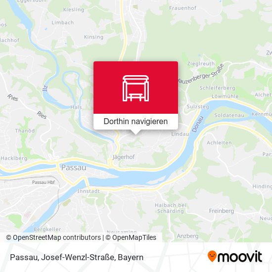 Passau, Josef-Wenzl-Straße Karte