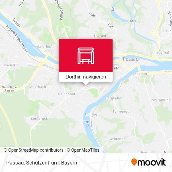 Passau, Schulzentrum Karte