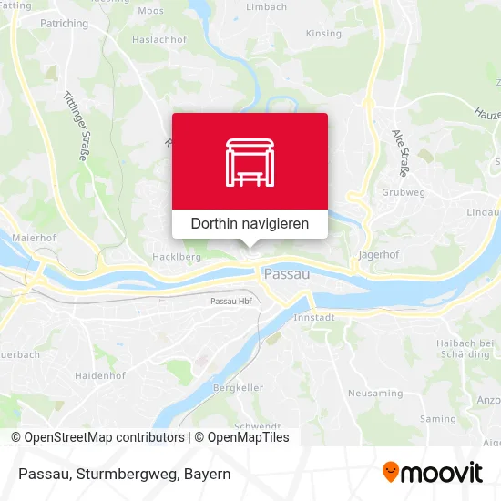 Passau, Sturmbergweg Karte