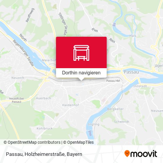 Passau, Holzheimerstraße Karte