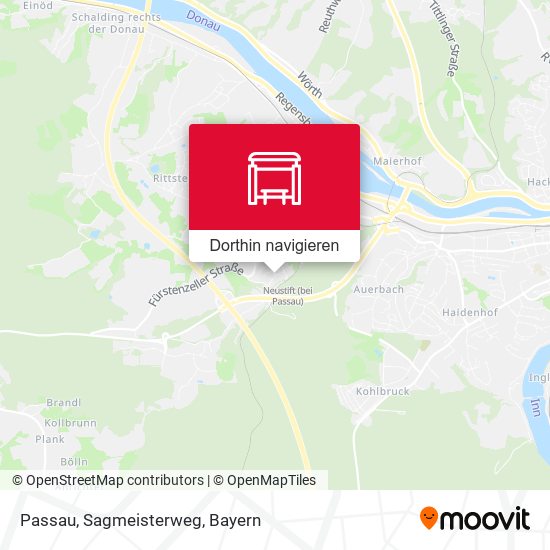 Passau, Sagmeisterweg Karte