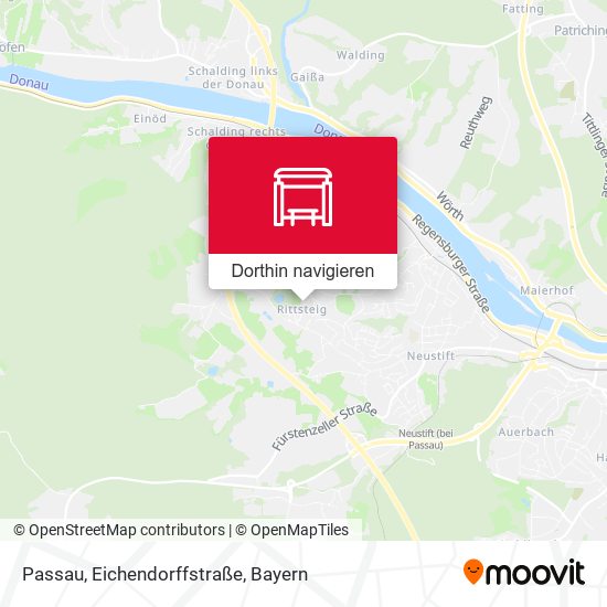 Passau, Eichendorffstraße Karte