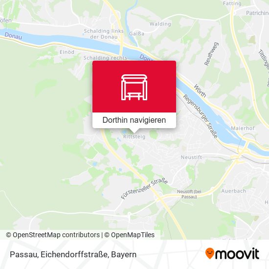 Passau, Eichendorffstraße Karte