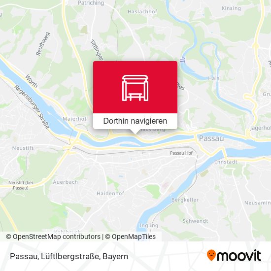 Passau, Lüftlbergstraße Karte
