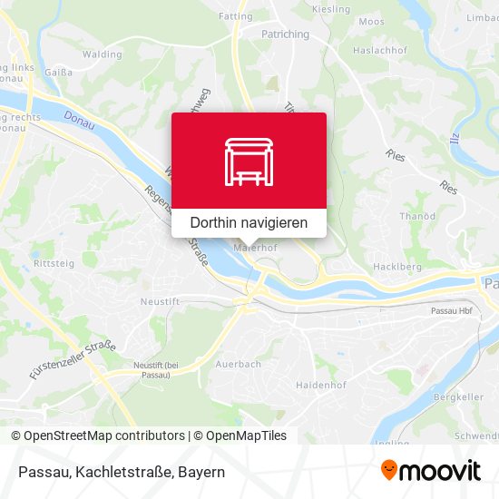 Passau, Kachletstraße Karte