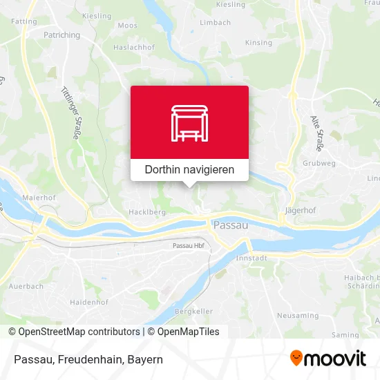 Passau, Freudenhain Karte