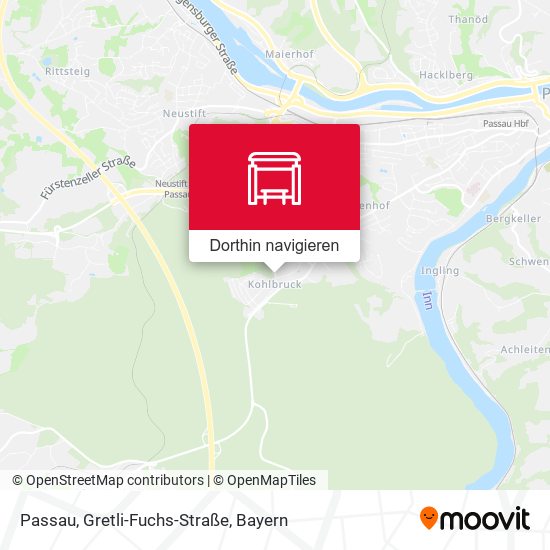 Passau, Gretli-Fuchs-Straße Karte