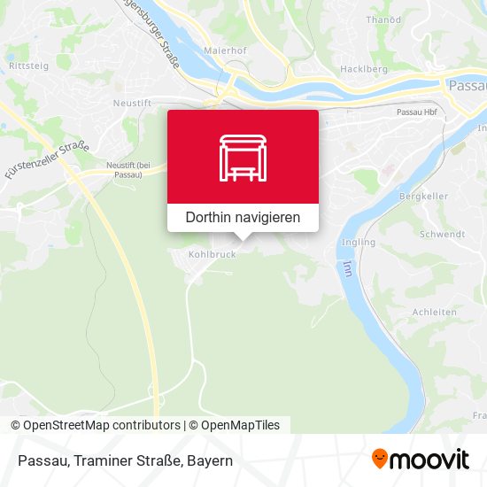 Passau, Traminer Straße Karte