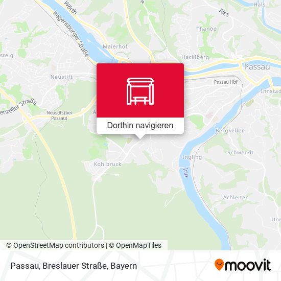 Passau, Breslauer Straße Karte