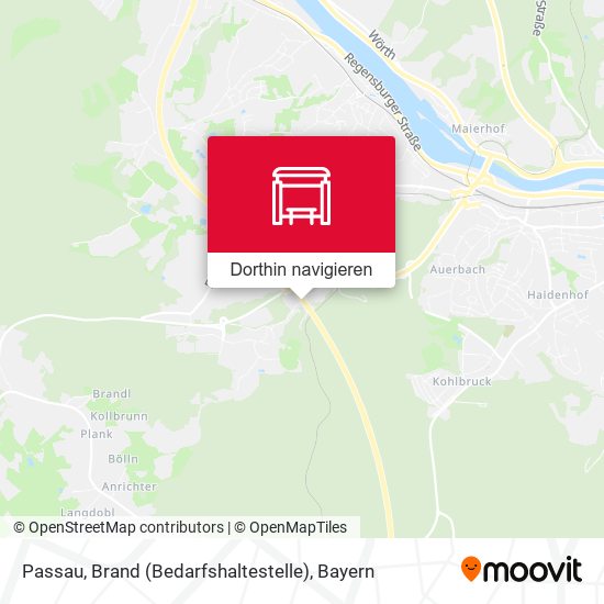 Passau, Brand (Bedarfshaltestelle) Karte