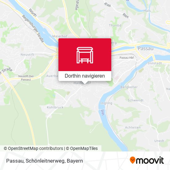 Passau, Schönleitnerweg Karte