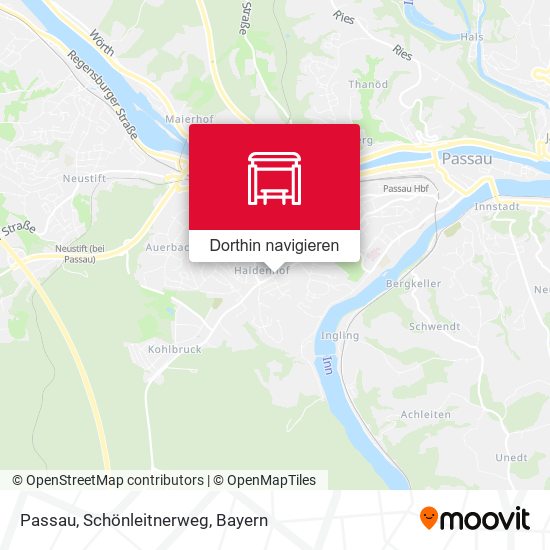 Passau, Schönleitnerweg Karte