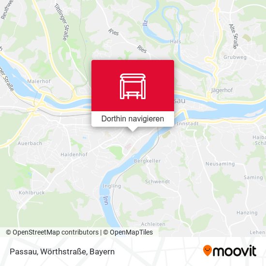 Passau, Wörthstraße Karte
