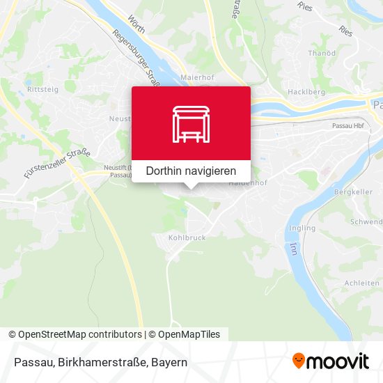 Passau, Birkhamerstraße Karte