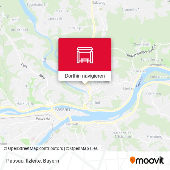 Passau, Ilzleite Karte