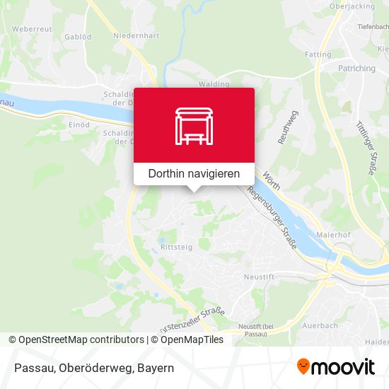 Passau, Oberöderweg Karte