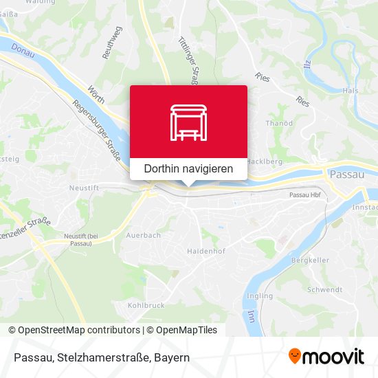 Passau, Stelzhamerstraße Karte