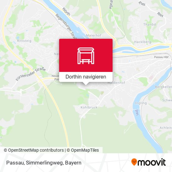 Passau, Simmerlingweg Karte