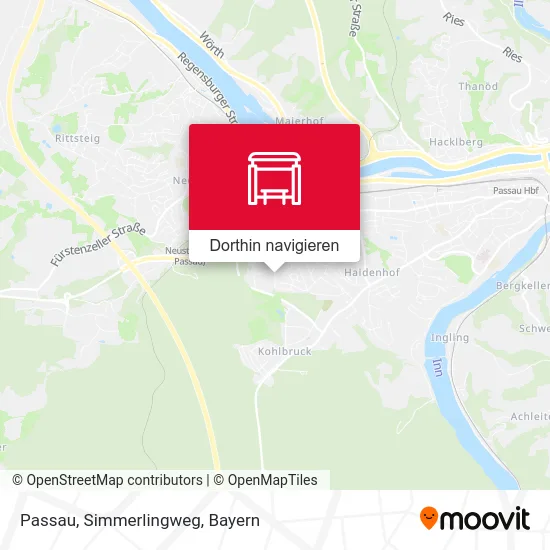 Passau, Simmerlingweg Karte