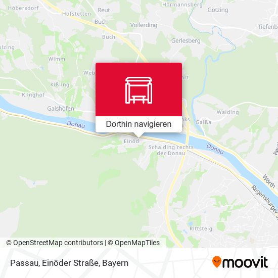 Passau, Einöder Straße Karte