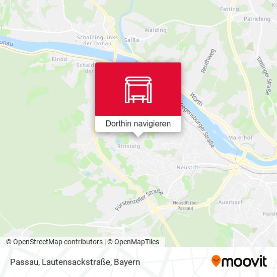 Passau, Lautensackstraße Karte