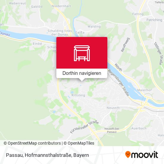 Passau, Hofmannsthalstraße Karte