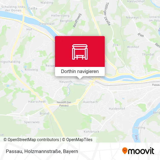 Passau, Holzmannstraße Karte