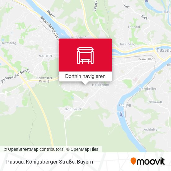 Passau, Königsberger Straße Karte
