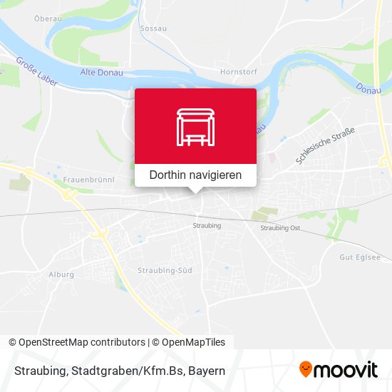 Straubing, Stadtgraben/Kfm.Bs Karte